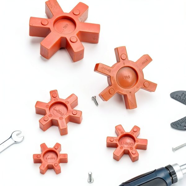uxcell L110 Jaw Coupling Insert, Urethane Flexible Solid Type Jaw Coupling Center Insert for L Jaw Coupling L-Jaw Coupler Set, Red-3
