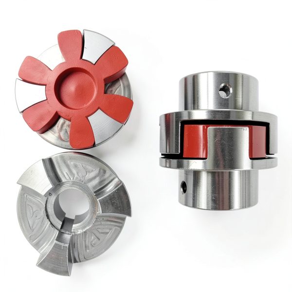 uxcell 5pcs L75 Jaw Coupling Insert Red Urethane Flexible Solid Center-4