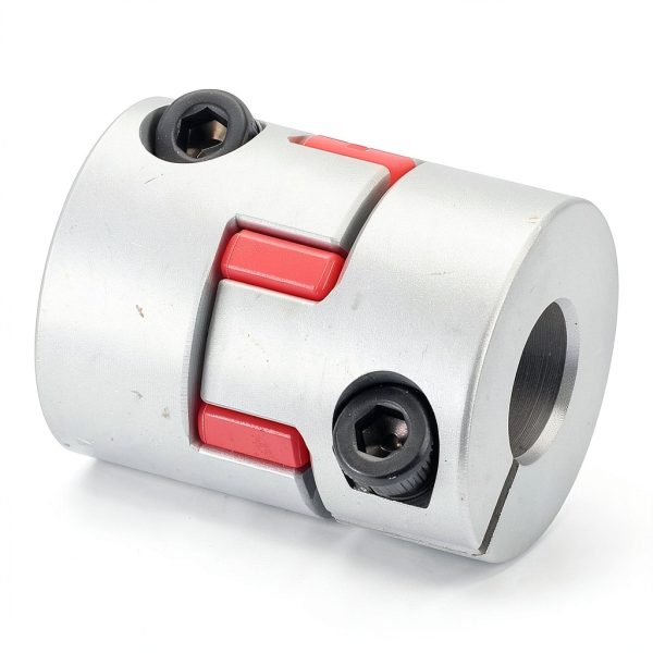 uxcell 3pcs D20 L25 5mm to 8mm Flexible Plum Shaft Coupling Aluminum Motor Connector Flexible Spider Coupler for 3D Printer CNC Machine and Servo Stepper Motor (Silver Tone/Red)-2
