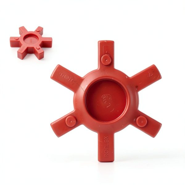 uxcell L110 Jaw Coupling Insert, Urethane Flexible Solid Type Jaw Coupling Center Insert for L Jaw Coupling L-Jaw Coupler Set, Red-1