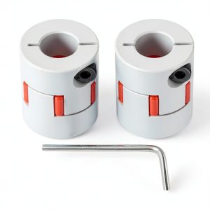 uxcell Aluminum Plum Shaft Coupling 8mm to 12mm Bore L30xD25 Flexible Coupler for 3D Printer CNC Machine and Servo Stepped Motor Pack of 2-0