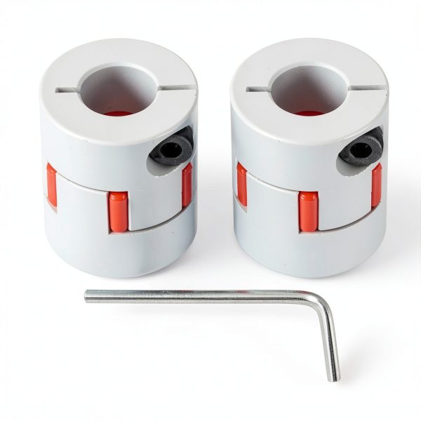 uxcell Aluminum Plum Shaft Coupling 8mm to 12mm Bore L30xD25 Flexible Coupler for 3D Printer CNC Machine and Servo Stepped Motor Pack of 2-0