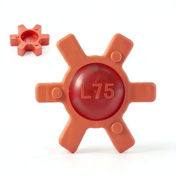 uxcell 5pcs L75 Jaw Coupling Insert Red Urethane Flexible Solid Center-1