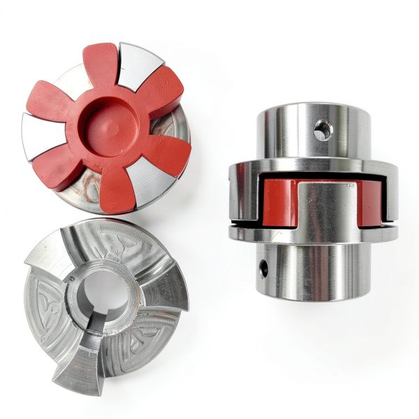 uxcell L099 L100 Jaw Coupling Insert Red Urethane Solid Center-4